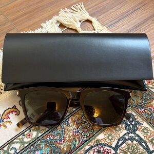 Black Leather Sunglasses Case
